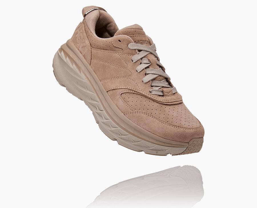 Hoka One One Bezecke Topanky Damske Siva - Bondi L Suede - 35298-YFAL